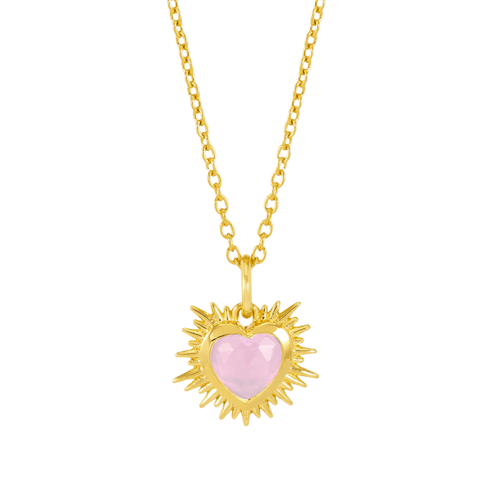 Rachel Jackson Electric Heart Birthstone Necklace